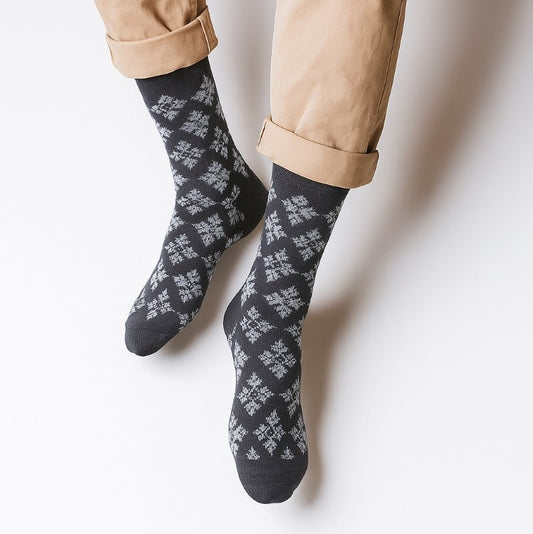 SnowFlakes Blue Socks