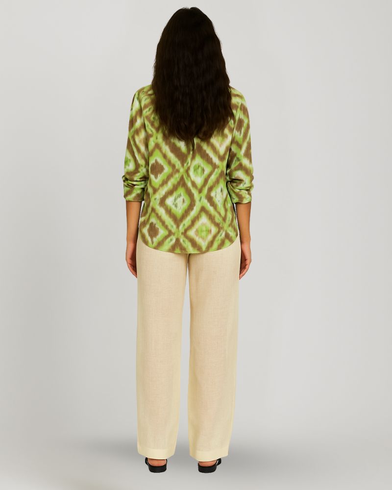 Beige Linen Pant