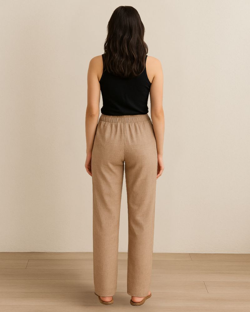 Brown Linen Pant