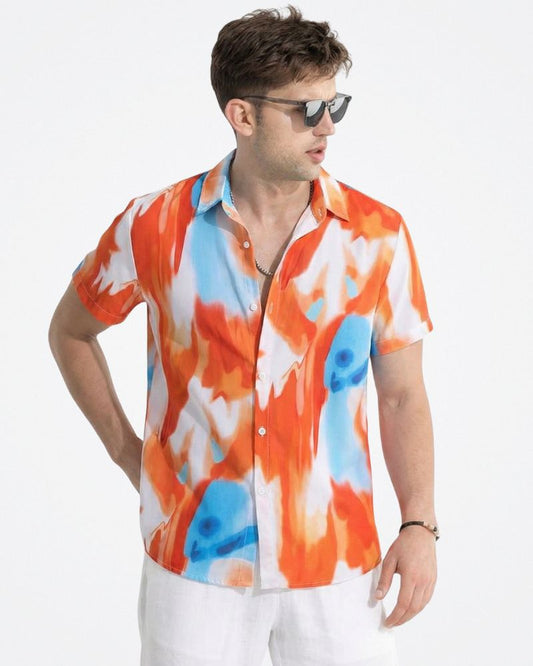 Abstract Multi-Color Shirt