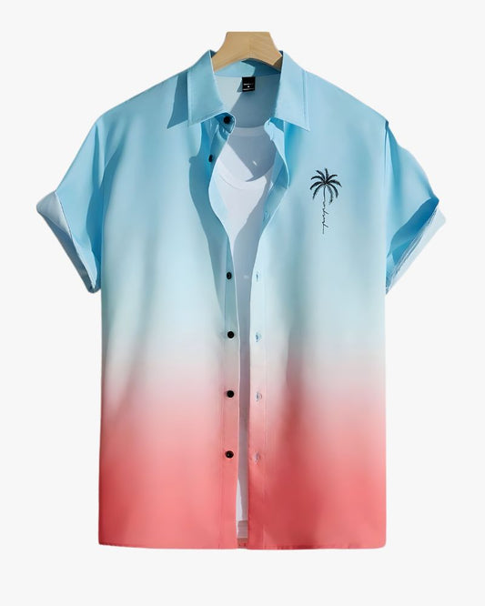 Red&Blue Ombre Shirt