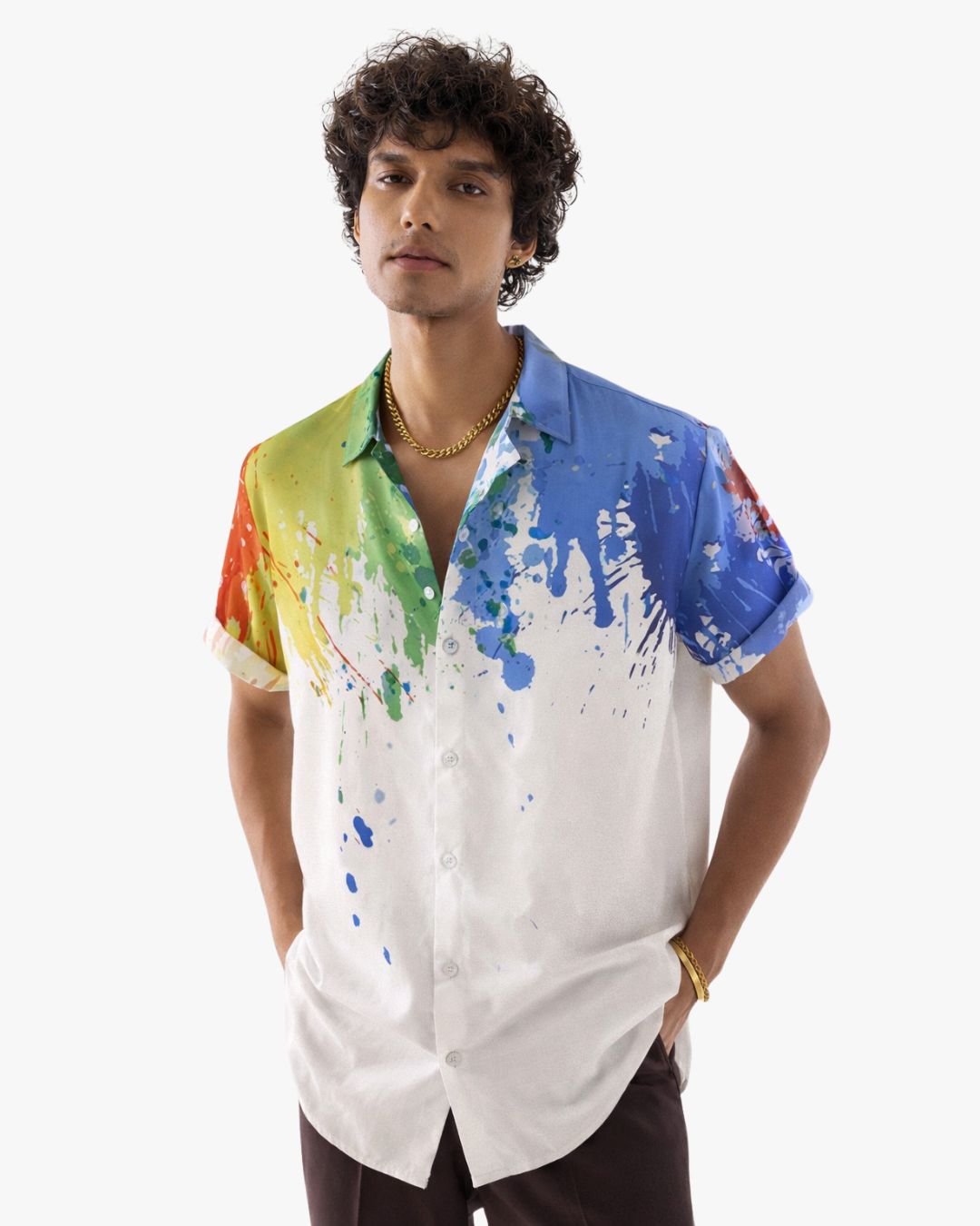 Holi Prints Colourful Shirt