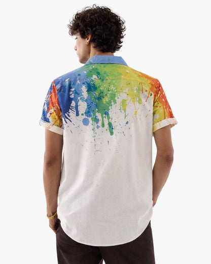 Holi Prints Couple Shirts