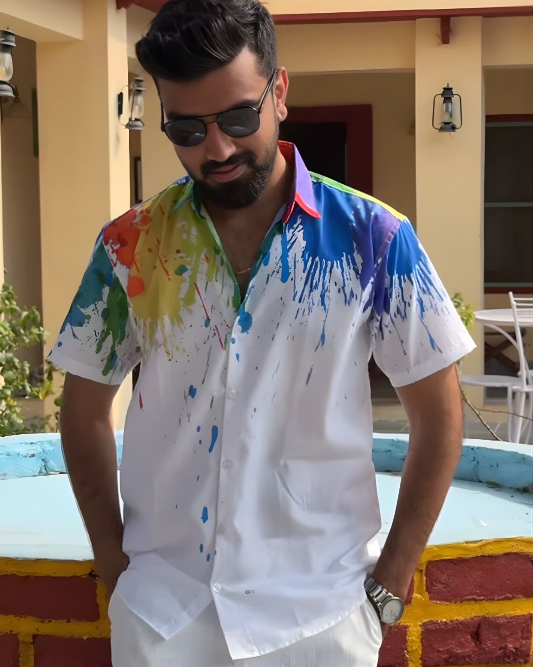 Holi Prints Colourful Shirt