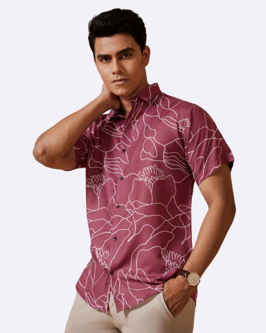 Exotic Maroon Casual Shirt