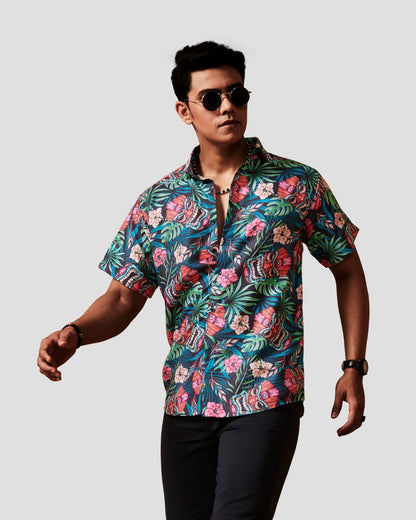 Tropical Jungle Print Shirt