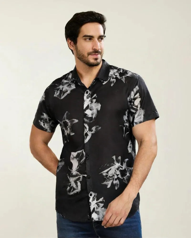 Exotic Black Casual Shirt