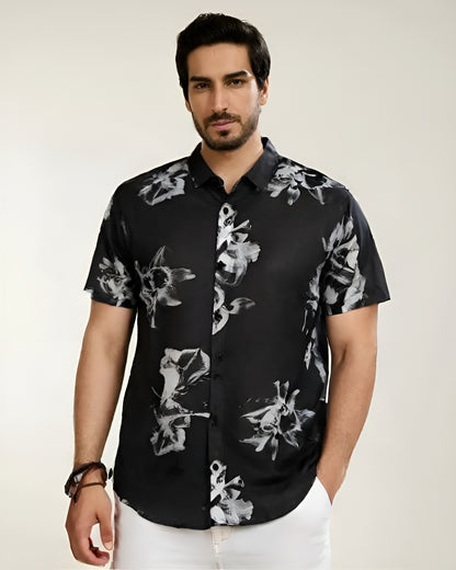 Exotic Black Casual Shirt