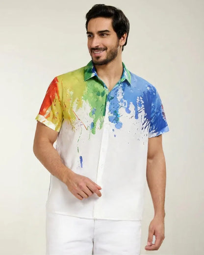 Holi Prints Colourful Shirt