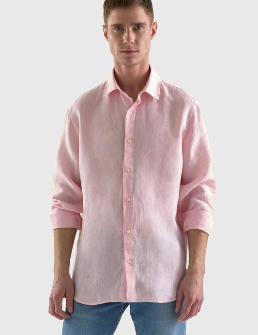 Pink Linen Shirt