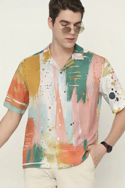 Paint Splash Print Shirt