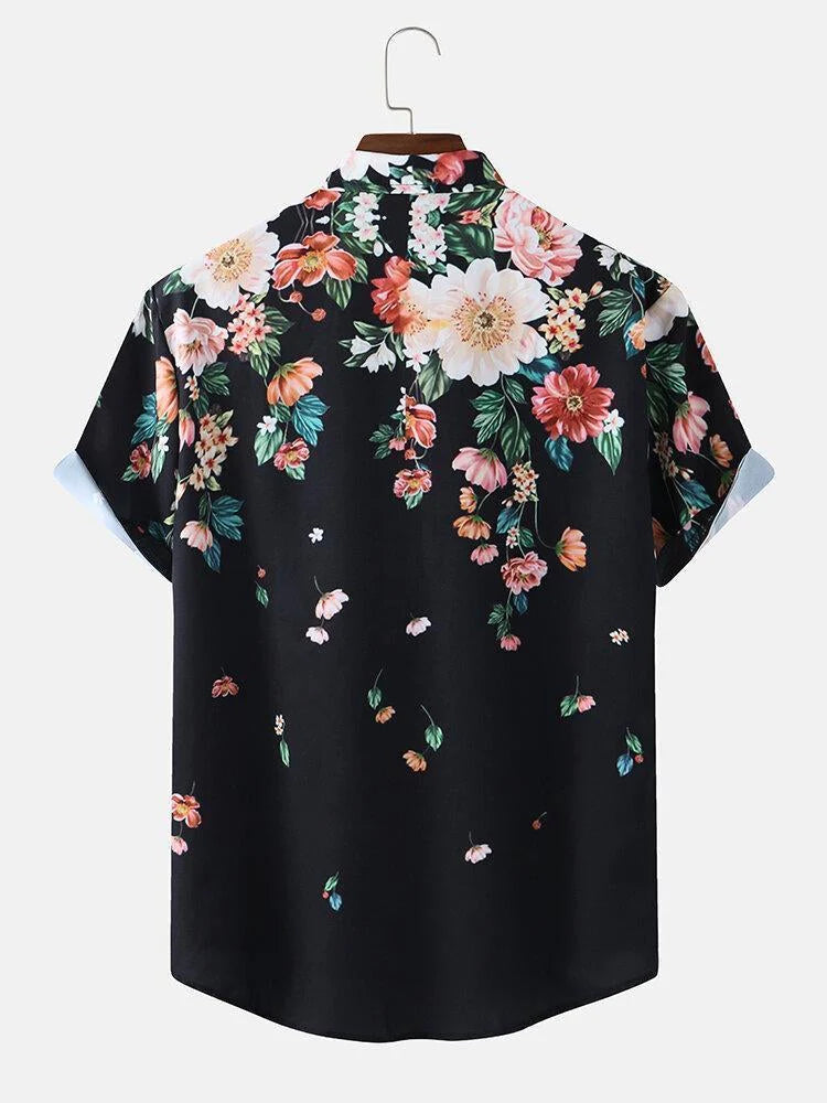 Floral best sale hollister shirt