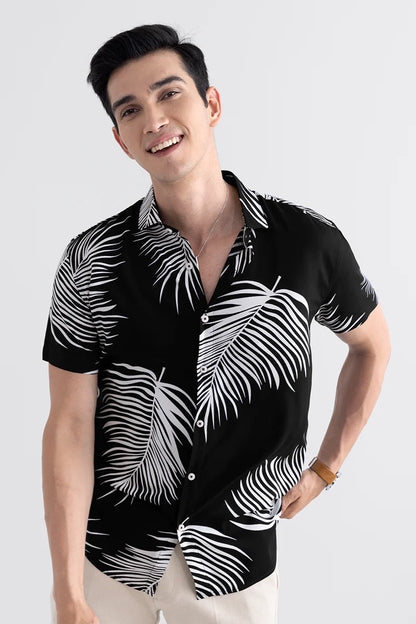 Black printed shirt, New stylish shirts, printed casual shirts