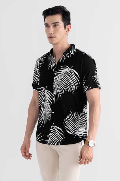 Black printed shirt, New stylish shirts, printed casual shirts