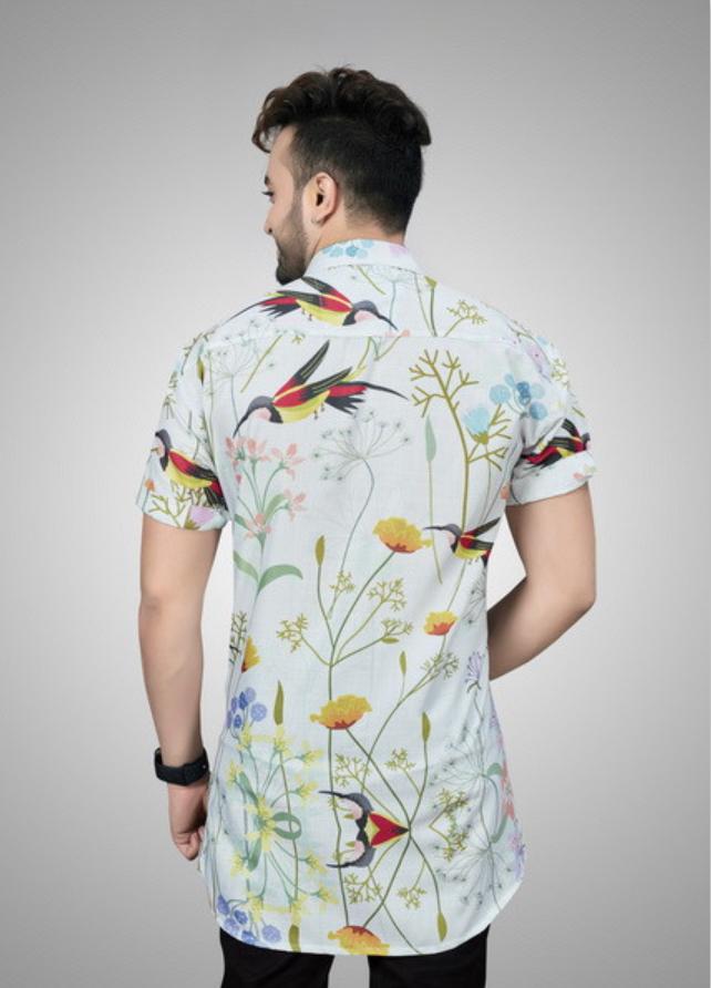 Orchid Prints Green Shirt