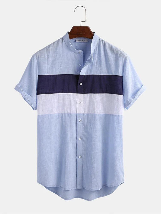 Blue Stripe Shirt, stylish shirts, printed casual shirts