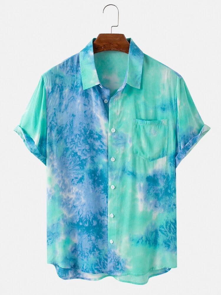 Green Printed Shirt, Shirts for men, men's printed shirt, printed shirts online