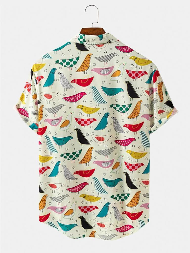 printed shirt for men, half sleeve shirt, men's printed shirt